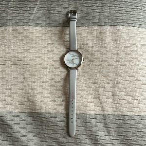 Fossil Gray Silver and Rose Gold Watch